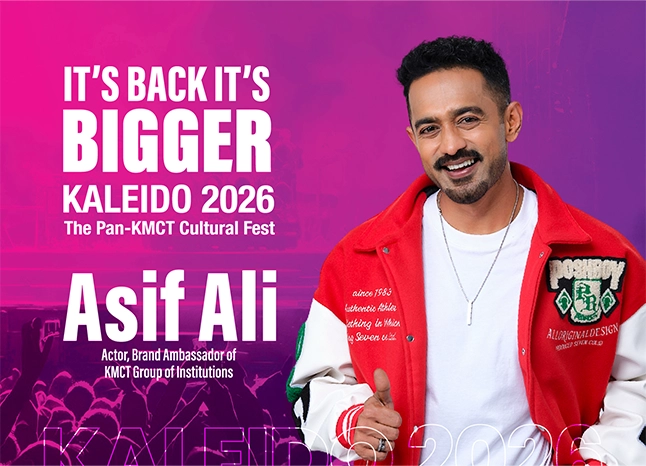 Chief guest Asif Ali at  Kaleido KMCT 2025 PAN KMCT cultural fest